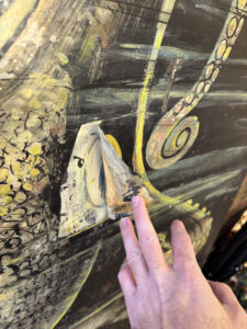 For reasons which are currently unknown to me, the eyes of the Laff-In-The-Dark Octopus are painted onto flaps (3 of 3)