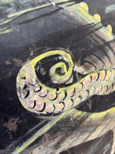 A closer look at the details of the Laff-In-The-Dark Octopus (5 of 5)