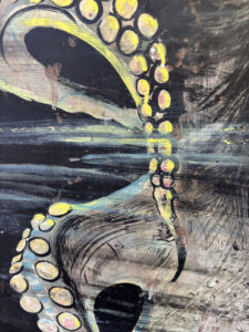 A closer look at the details of the Laff-In-The-Dark Octopus (4 of 5)