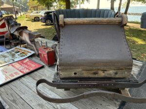 A car from the Laff-In-The-Dark ride at Euclid Beach Park, now part of the Amusement Preservation Museum's collection